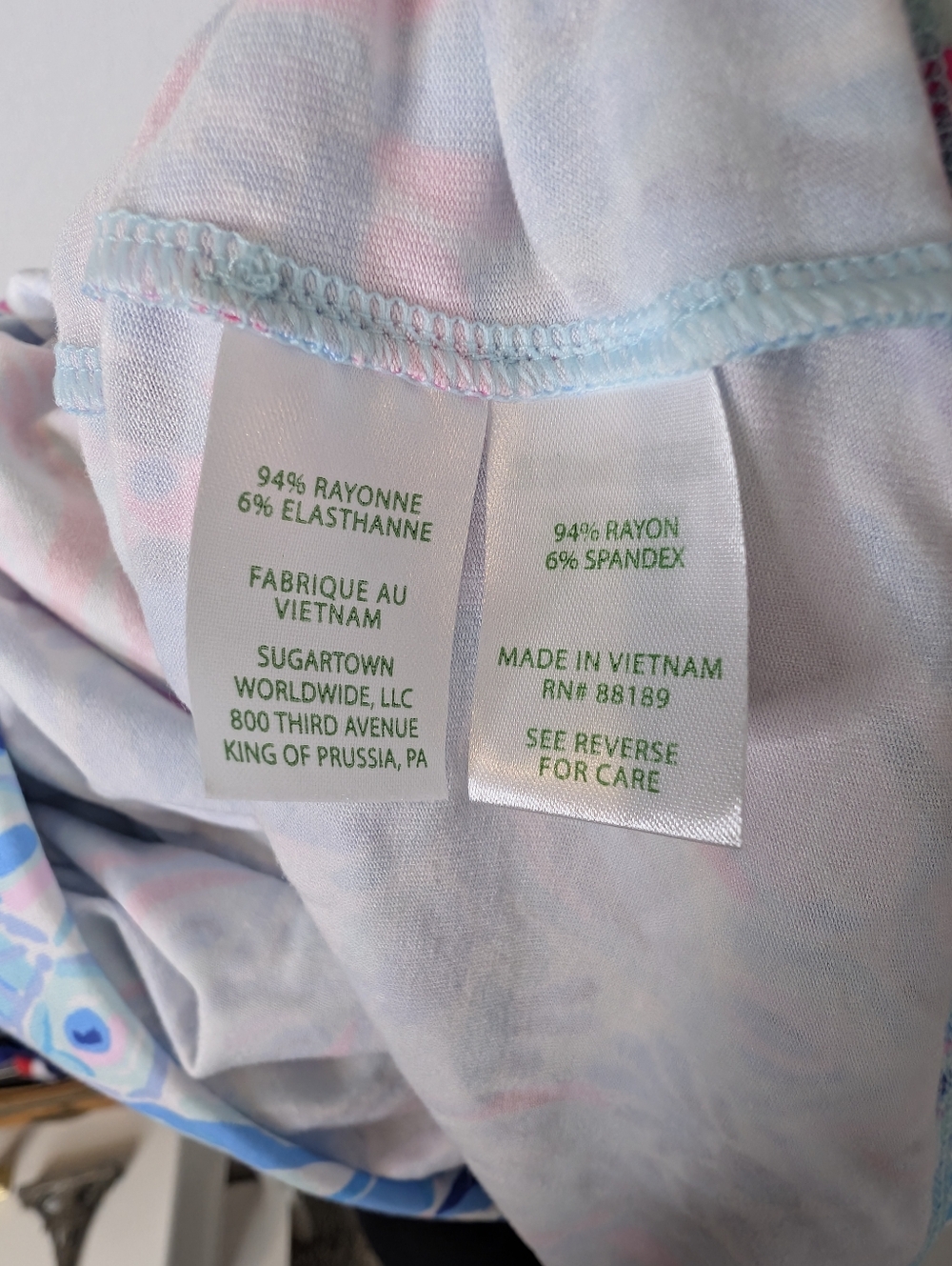 Lilly Pulitzer Riegan Zanzibar Blue Party Princess Fit Flare Dress Size M - Picture 8 of 9